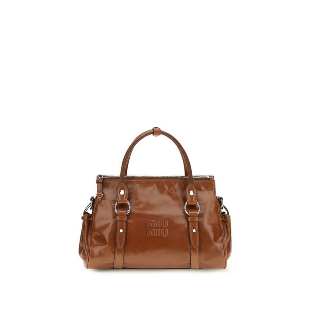 Miu Miu Brown Calf Leather Bos Taurus Women's Handbag